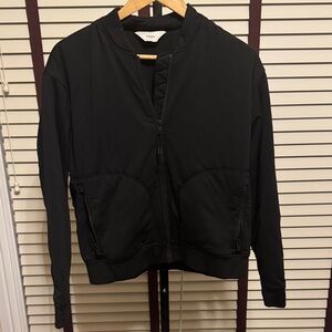 Vuori Black Halo Basin Bomber Jacket -Size Medium